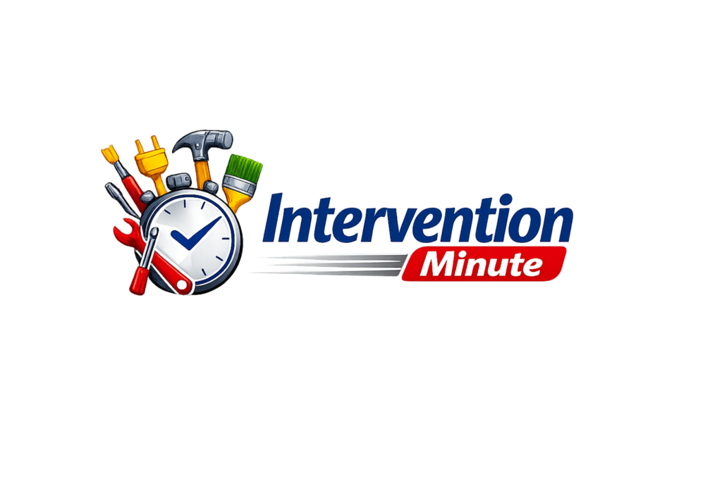 Logo Intervention Minute — bricolage et petits travaux Montpellier